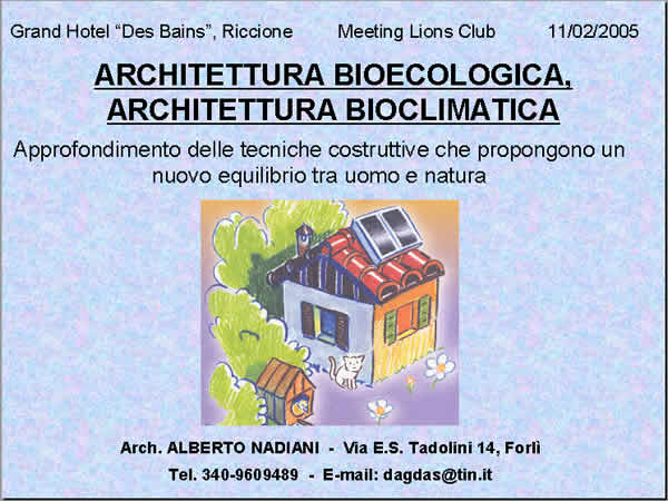 Primo lucido della presentazione - (Cliccare per chiudere la finestra)
